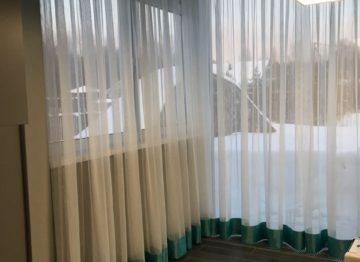 Оформление окна тюлем